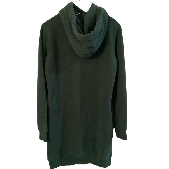 SUPERDRY Harper Hooded Sweat Dress Applique Logo Street Wear - Picture 3 of 6